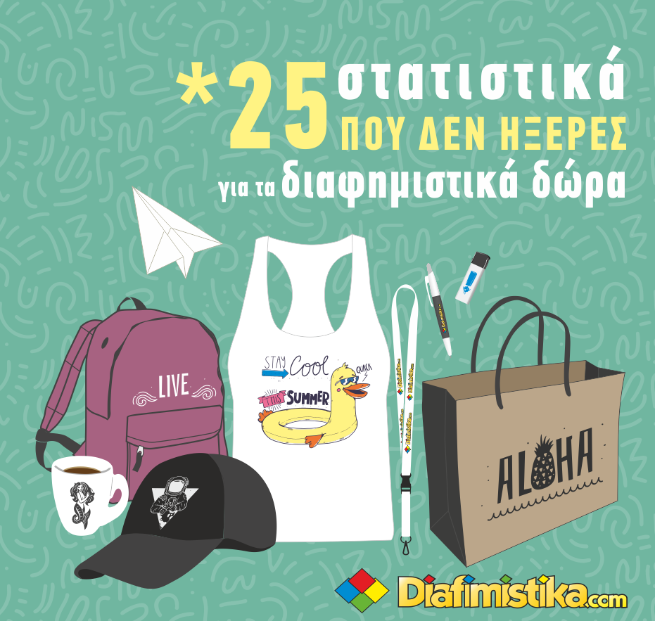 25 στατιστικά που δεν ήξερες για τα διαφημιστικά δώρα