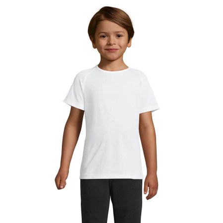 Παιδικό T-shirt με ρεγκλάν μανίκια (Sporty Kids 01166) λευκό