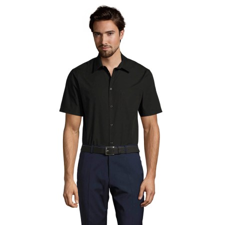 Κοντομάνικο πουκάμισο (Bristol Fit 02923) μαύρο